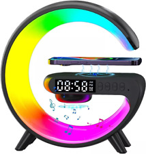 Smart LED Lamp G Bluetooth Speaker Wireless Charger RGB Alarm Clock Night Lights