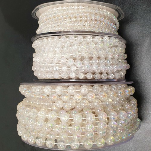 Iridescent pearl bead string - pearl,