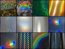 Holographic Laser Rainbow Vinyl Wrap - 13 STYLES - AIR FREE - Car Film Sticker 