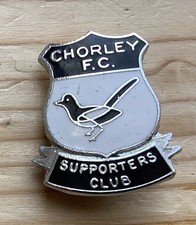 RARE GENUINE 1960 - 70s CHORLEY F.C SUPPORTERS CLUB BADGE