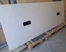 White Vitra one piece 3200mm by 1200mm meeting table with slight damage