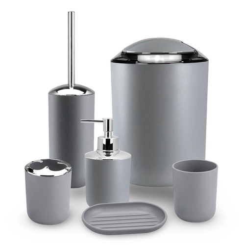 Bathroom accessories set - 6pc,
