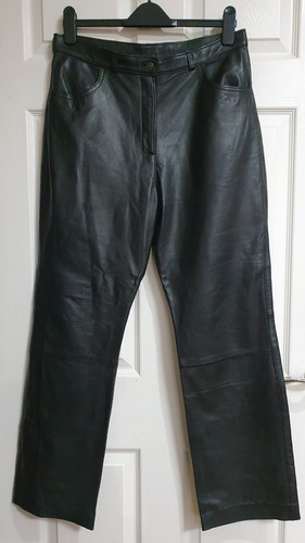 Black real leather women - black, women's