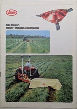 Original Vicon Disc Mowers, Mower-Crimpers & Conditioners Brochure, c 1980's