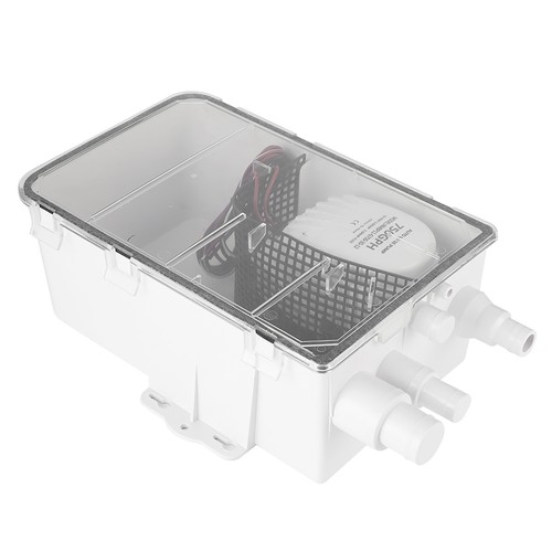 12v 24v 750gph shower sump - dc,