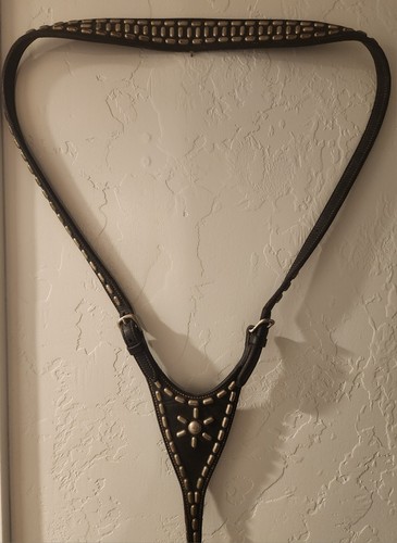 Studded leather western - leather,