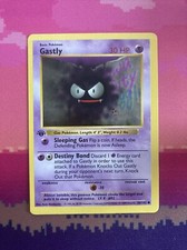 Pokemon Card Gastly Shadowless 1st Edition Base Set Common 50/102 Near Mint