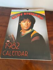 A VINTAGE CLIFF RICHARD CALENDARS CALENDAR 1982