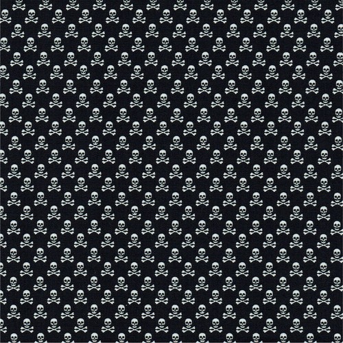 Mini skull crossbones black - skull,