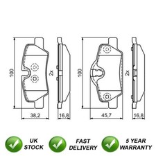 Brake Pads Set Rear SJR Fits