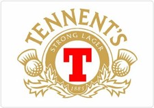 Tennents beer lager - x,