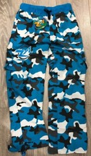 Boys Girls trendy trousers blue camo camouflage Age 4 5 6 7 8 pants by Zumba NEW