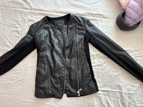 Women pinko leather jacket - leather,