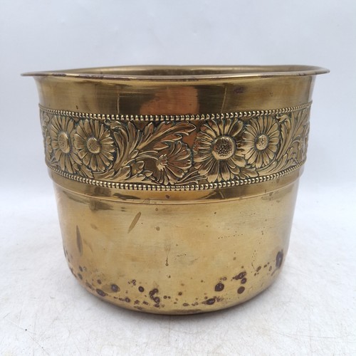 Brass jardiniere plant - brass,