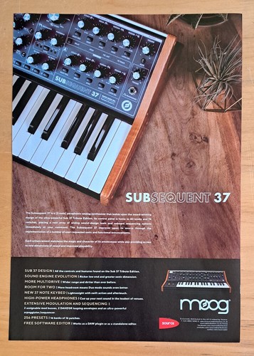 Moog subsequent magazine ad - subsequent, 37