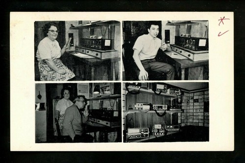 Radio related postcard - radio, qsl