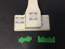 Rare Martha Stewart Large 2 in 1 Design Floral FLOWER Daisy Row Card Craft Punch