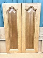 KITCHEN DOOR-OAK-PAIR OAK FRAMED DOORS 250x 720mm suit to paint  STOCK# SK201