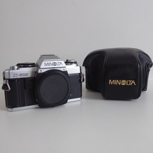Minolta x500 silver 35mm slr - minolta,
