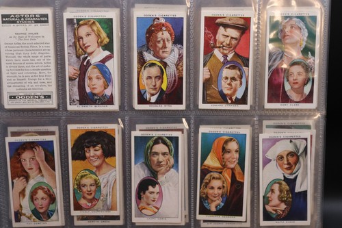 Ogdens cigarette cards actors - ogdens,