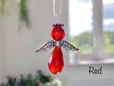 CHRISTMAS TREE GLASS ANGEL