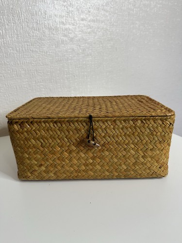 Small wicker storage basket - storage,