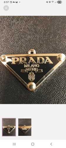 Prada triangle charm