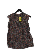 Isabel Marant Women's Top UK 10 Green 100% Silk Basic