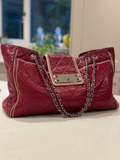 CHANEL quilted leather east west extra large tote bag