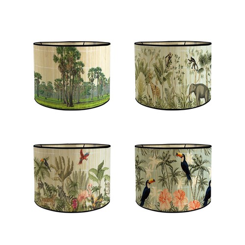 Bamboo lamp shades - bamboo,