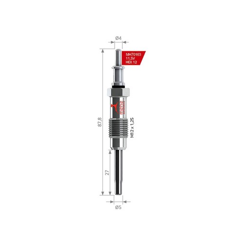 Glow plug for - plug,