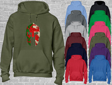 WALES SPARTAN HOODY HOODIE COOL WELSH TRAINING TOP GYM FOOTBALL RUGBY GIFT