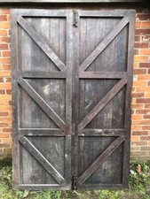DOORS Double OAK plank or barn Vintage solid 55 1/2" wide x83"x2"