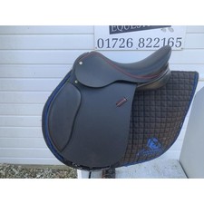 15 Black with Red Piping Pony Saddle refurbished by Kirkland Saddlery