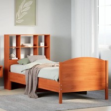 Bookcase Bed  brown solid