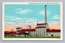 Vintage Minnesota Postcard EAST GRAND FORKS American Beet Sugar Co 1930s