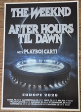 The Weeknd - live band music show 2026 TOUR promotional tour concert gig poster