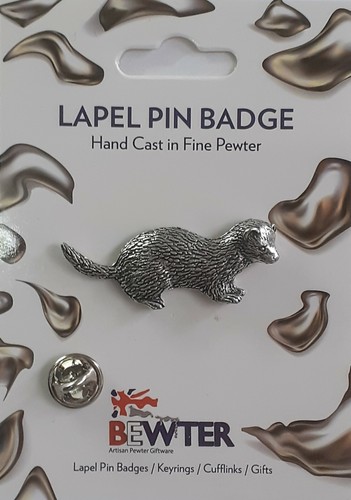 Ferret lapel pin badge hand - ferret, badge,