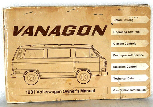 1981 volkswagen vanagon - vanagon, vw