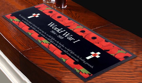 Poppy world war bar runner - poppy's,