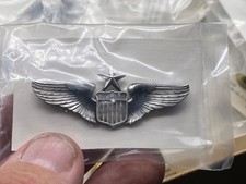 Original US Air Force Senior Pilot Dress Uniform Wing Badge - Unissued in Packet