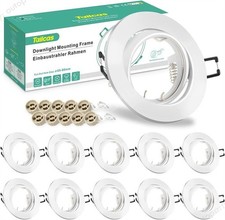 10x Modern GU10 Downlights for