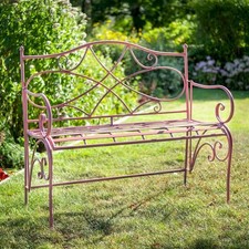 Shabby Chic Garden Bench Pink