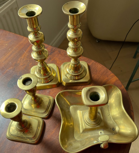 Pairs pair brass antique - pairs,