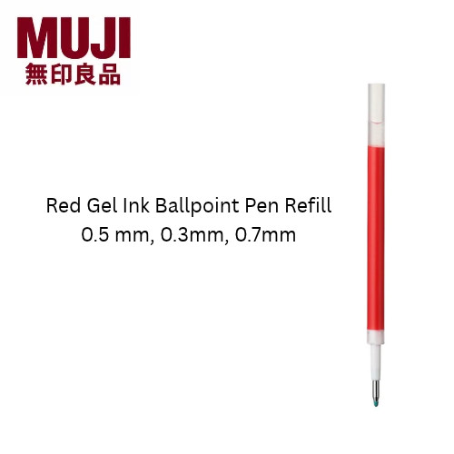 Muji smooth red gel - muji,