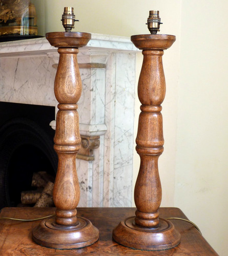 Pair large wooden - large, table