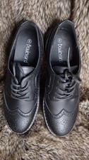 Boulevard Shoes Black Size 6 Patent Leather Lace Up