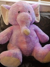 30" Tie Dye Plush Elephant
