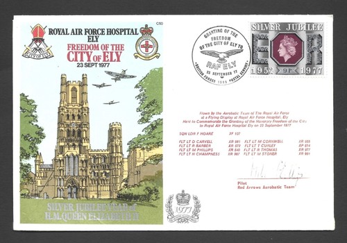 Raf red arrows 1977 signed - raf,