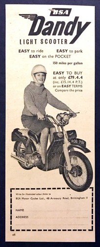 1959 bsa dandy - bsa, scooter
